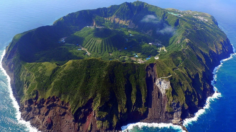 landscape, Japan, 1080P, Aogashima
