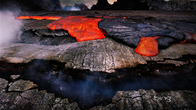 laba, 1080P, lava, 3d and abstract, river, volcano, fire