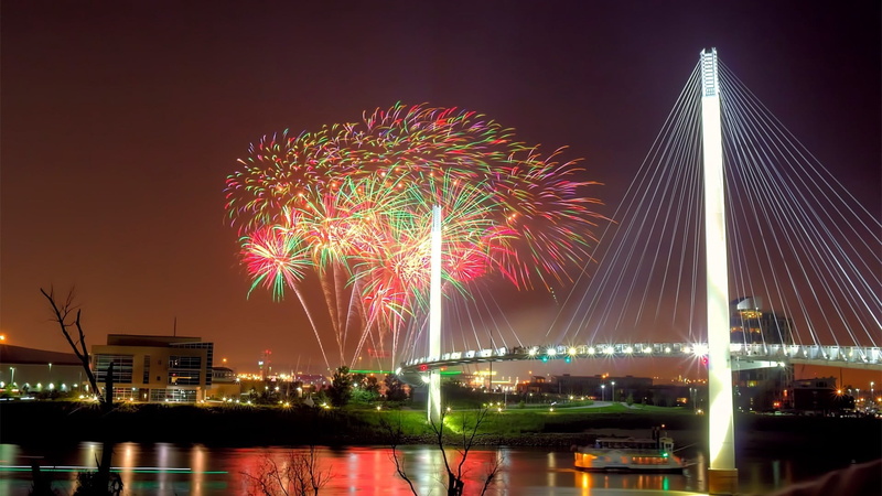 holiday, illuminated, celebration, fire - Natural Phenomenon, built structure, fireworks, event, traditional Festival, multi Colored, 1080P, no people