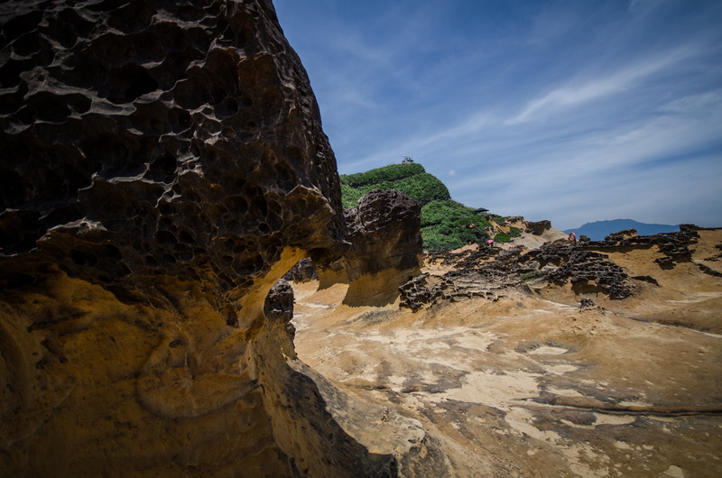 geology, beautiful natural scenery, sky, day, tranquility, water, land, environment, rock, crag, rock formation, 4K, yehliu geopark, solid, natural rocks