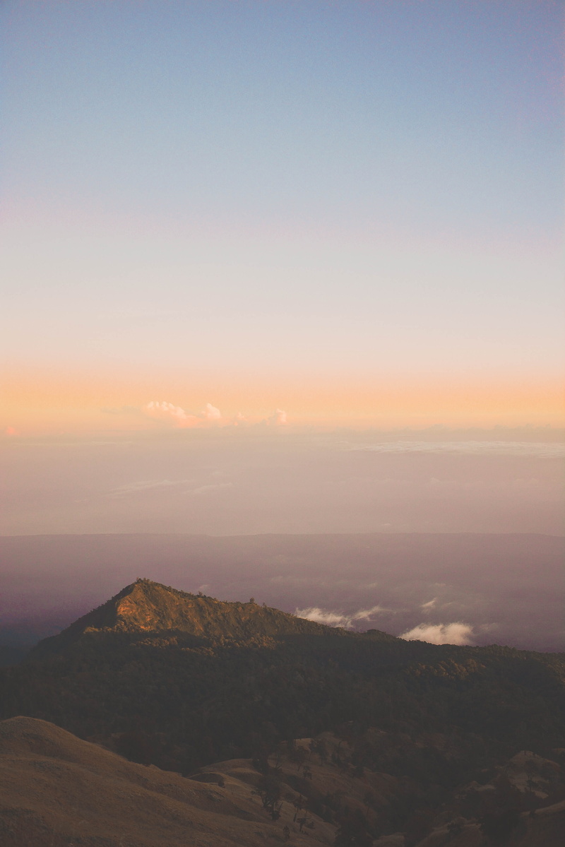clear sky, rinjani, no people, clouds, aerial view, mountain, green, wilderness, scenics - nature, indonesia, sun, landscape, copy space, mount rinjani