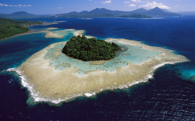 scenics - nature, islands, no people, day, idyllic, beach, high angle view, nature, tranquility, fantasy, beauty in nature, sky, mountain, non-urban scene