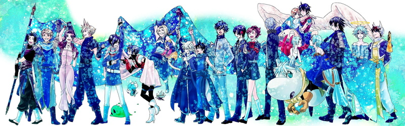 outdoors, Final Fantasy, celebration, real people, fun, 1080P, emotion, enjoyment, clothing, group of people, crowd, costume, standing, panoramic, arts culture and entertainment