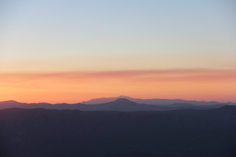 mountain, Landscape, clean sky, 5K, sunset