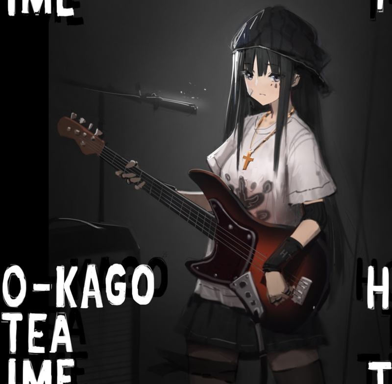 anime girls, Akiyama Mio, K-ON!, 720P