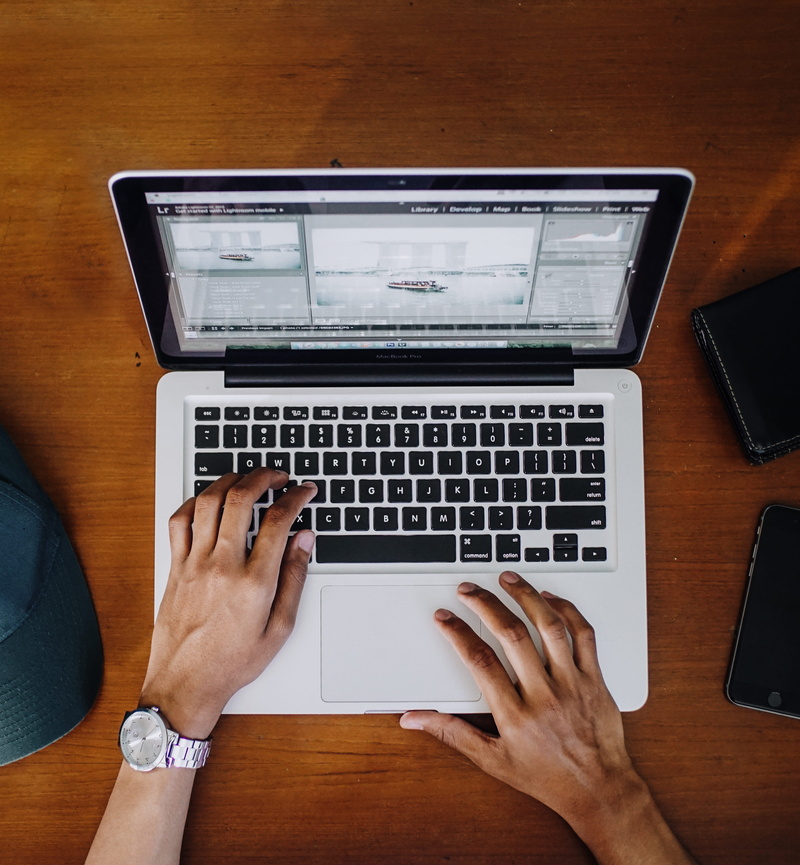 malang, 5K, typing, tech, wireless technology, high angle view, portable information device, apple product, indoors, desk, connection, computer, lightroom