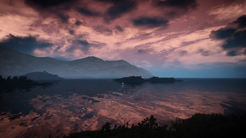 sky, tranquility, outdoors, The Witcher 3: Wild Hunt, nature, video games, digital, beauty in nature, game, water, cloud - sky, dramatic sky