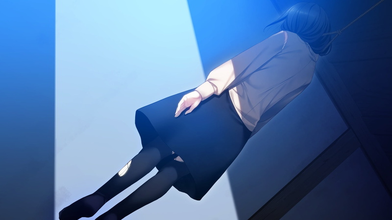 sky, nature, holding, built structure, architecture, outdoors, Anime, 1080P, low angle view, Grisaia No Meikyuu, Satoko Kazami, human body part, clear sky