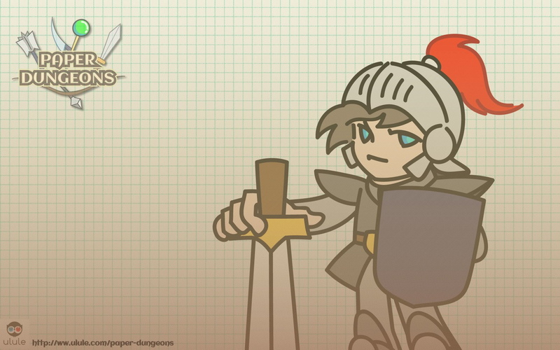 Paper Dungeons, Anime, RPG, 1080P, Video Game, Puzzle