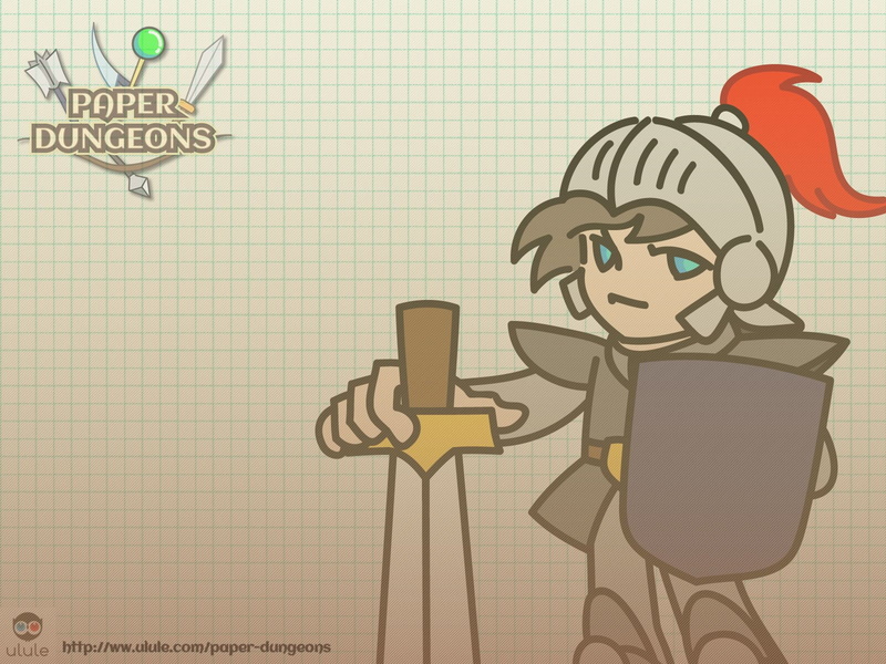 720P, RPG, Paper Dungeons, Anime, Video Game, Puzzle