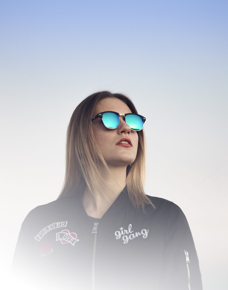 4K, beautiful, one Person, fashion Model, life, looking away, model, portrait, human Face, glass, human Hair, woman portrait, sunglasses, females, gradient