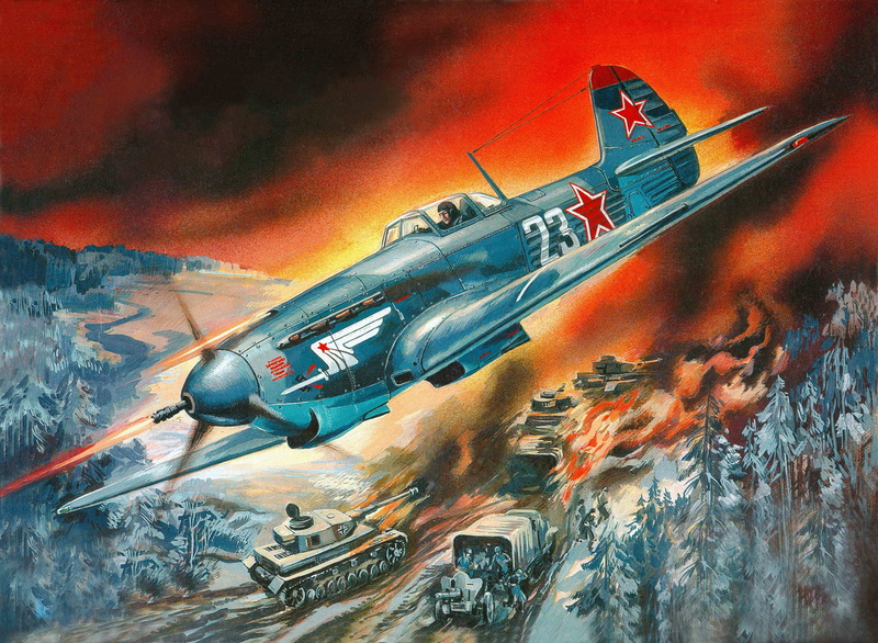 single-engine, German, How-9K, airstrike, 4K, Soviet, Russian, Yak-9K, sea, motion, orange color, architecture, sport, WW2., air vehicle, transportation