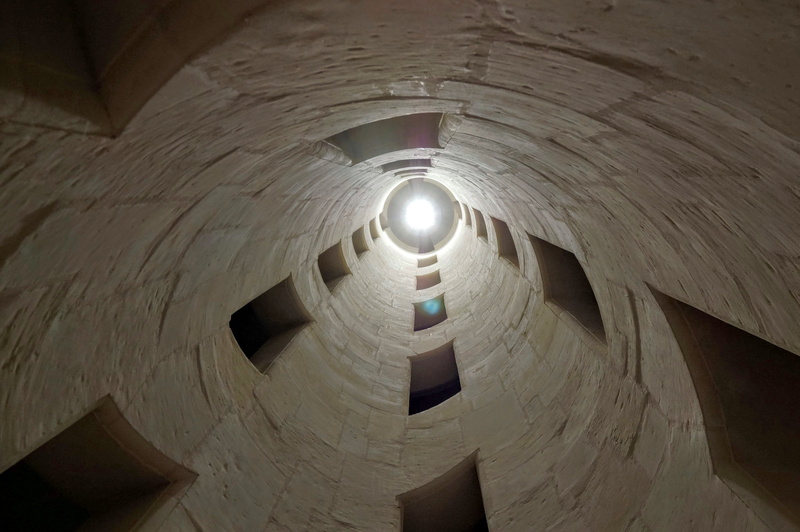 electric light, building, arch, illuminated, La, france, day, tunnel, royal staircase, history, châteaux de la loire, De, chambord, Castle, château de la loire