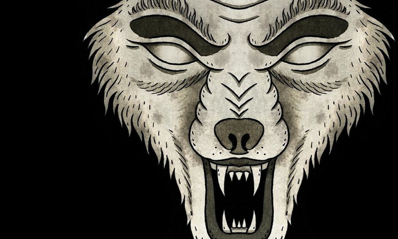 haste the day, wolf, Attack of the wolf king, Metal, artwork, 720P