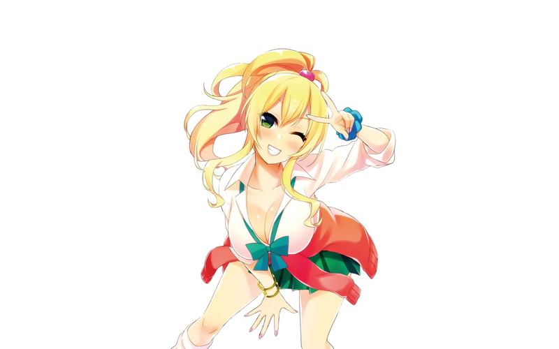 holding, close-up, studio shot, indoors, representation, copy space, white background, creativity, Hajimete no Gal, standing, celebration, still life, Yukana Yame