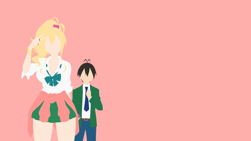 Hajimete no Gal, Junichi Hashiba, 1080P, My First Girlfriend is a Gal, Minimalist, Yukana Yame, Anime