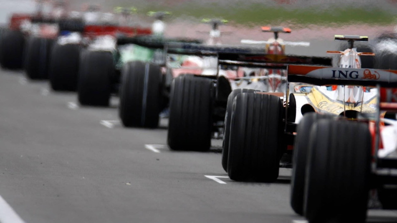 people, selective focus, in a row, supercar, tire, competition, transportation, outdoors, learning, day, start, formula one, competitive sport, industry