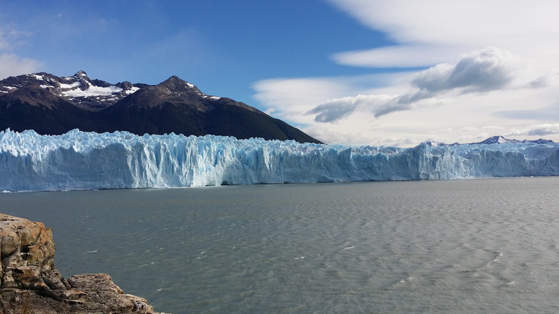 scenics - nature, ice, tranquil scene, lagoon, Glacier, near, glacier lake, sky, Andes, snowcapped mountain, snow, melting, wilderness, landscape, body