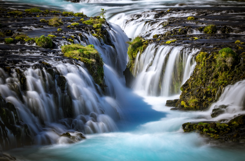 flow, multi, stream - flowing water, slow motion, 5K, time, rock - object, tier, water, waterfall, art, mountain, landscape, day, cliff, stream, forest