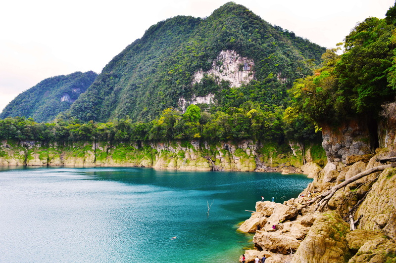 no people, growth, rock, tranquility, plant, guatemala, outdoors, idyllic, tree, solid, turquoise colored, rock - object, huehuetenango, nature, water