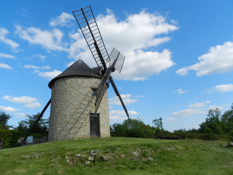 nature, field, mill, 4K, no people, turbine, land, france, landscape, windmill, tourist, renewable energy, outdoors, building, mont-dol, old, sky, environment