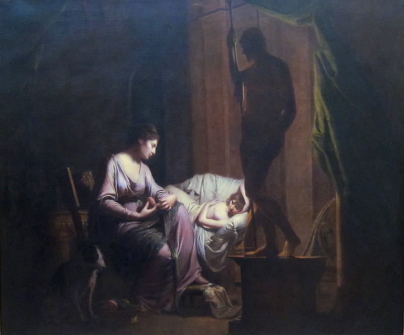 people, classic art, two people, sadness, 1080P, Joseph Wright, adult, women, nature, full length, child, young adult, togetherness, indoors, sitting