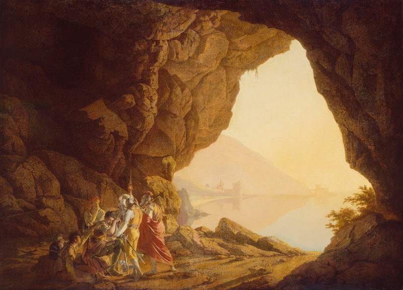 formation, eroded, non-urban scene, rock formation, Joseph Wright, beauty in nature, travel destinations, tranquility, 720P, outdoors, cave, solid, tranquil scene