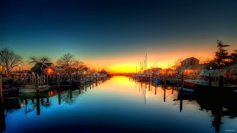 canal, 1080P, boat, houses, docks, hdr, boats, wonderful
