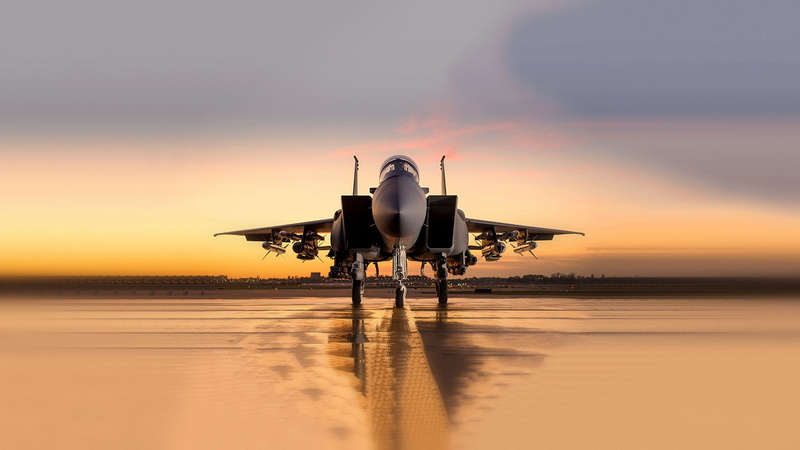 aircraft, military, sky, war, air vehicle, air, mode of transportation, flying, outdoors, airport, 1080P, horizon over water, airplane, no people, reflection