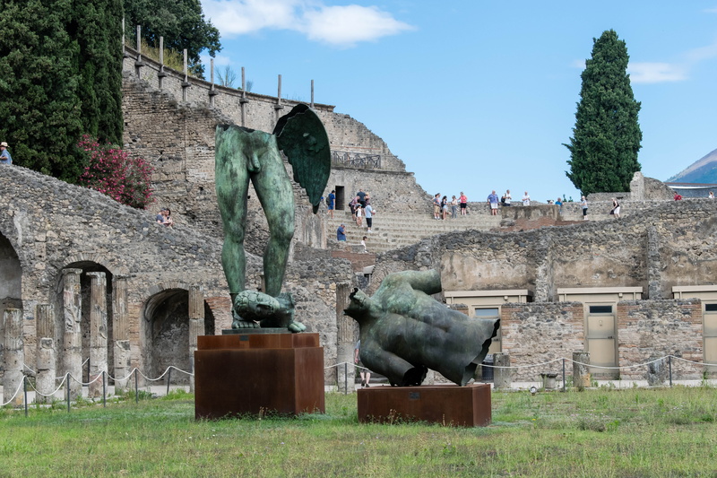 built structure, building exterior, 5K, architecture, cannon, plant, nature, building, italy, sculpture, sky, day, the past, grass, tree, ancient, statue