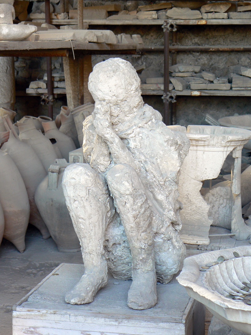 building, female likeness, statue, art and craft, catastrophe, creativity, craft, architecture, male likeness, no people, built structure, pompeii, sculpture
