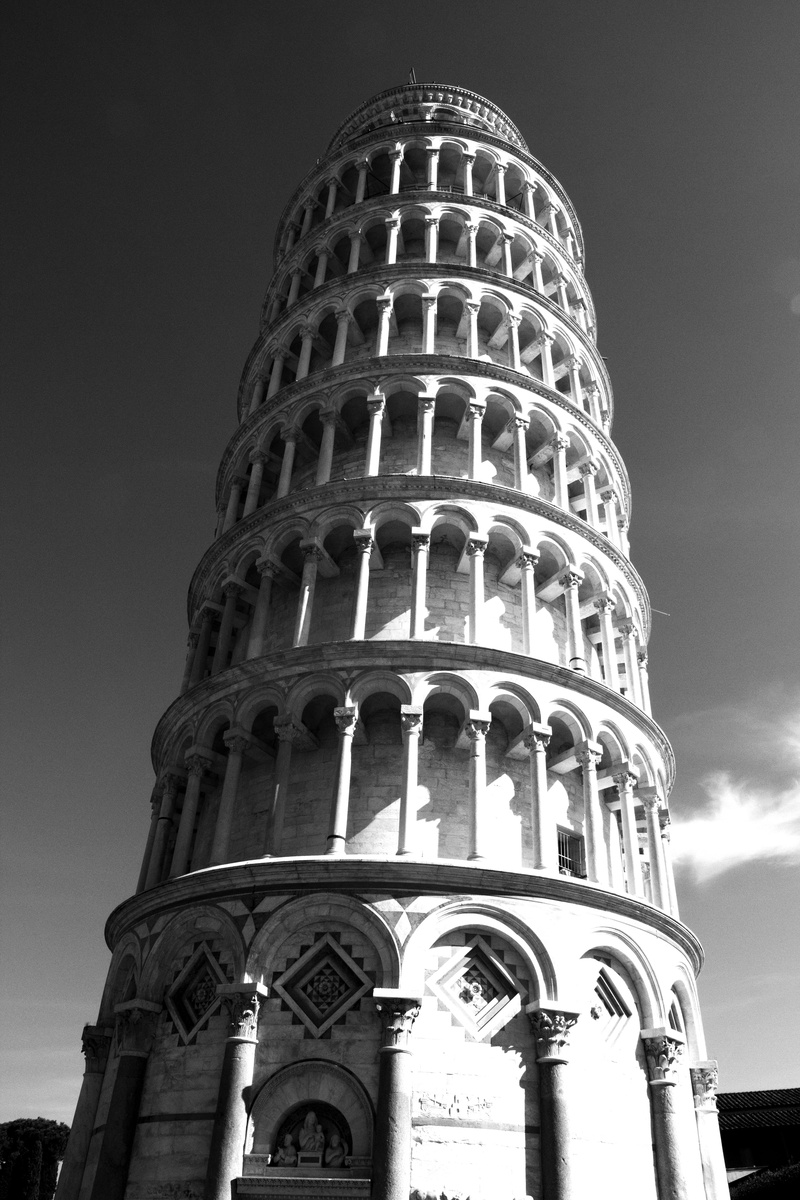 sky, piazza, built structure, torre, pisa, the past, religion, tourism, tuscany, tower, ancient civilization, day, building, travel destinations, archaeology