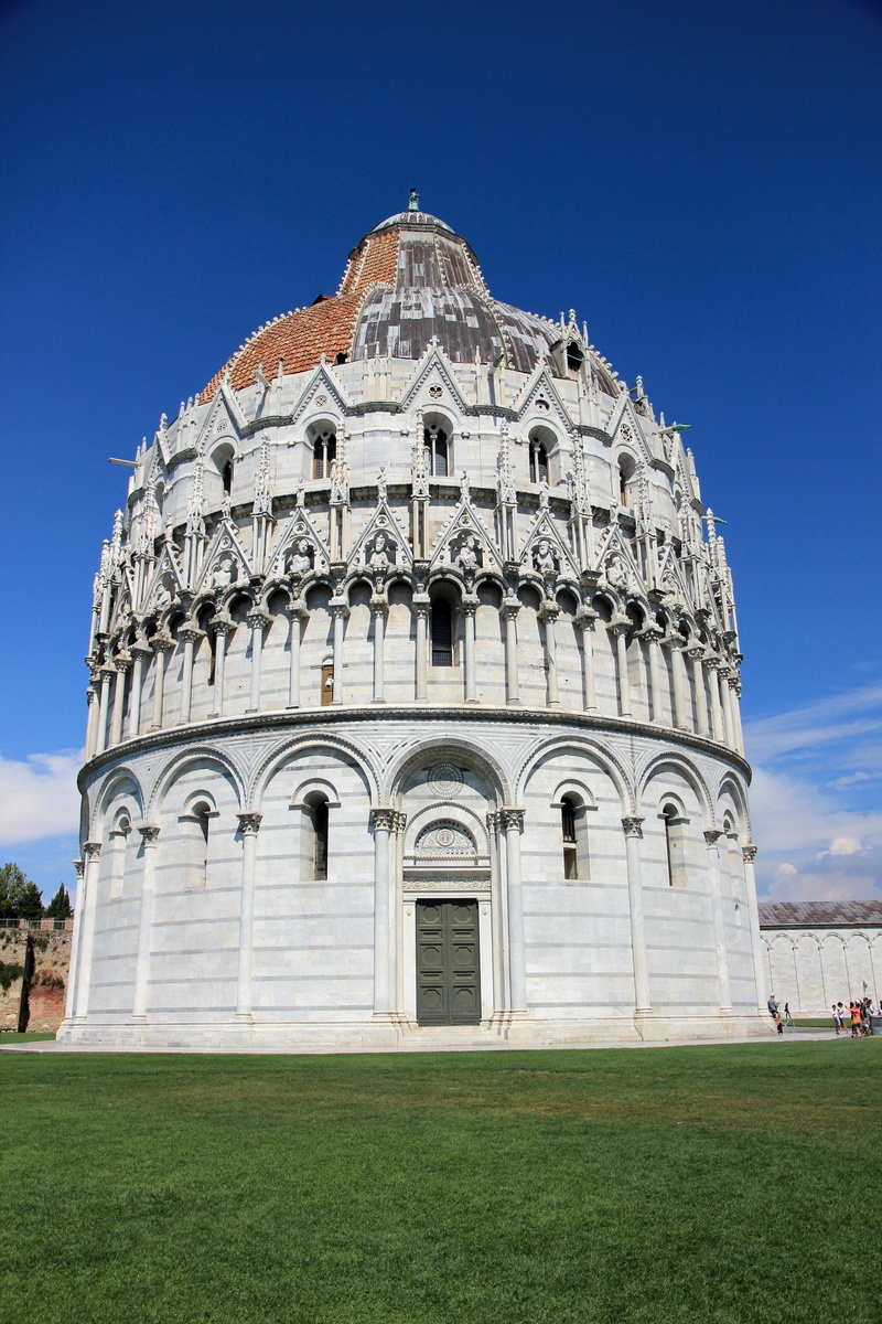 dome, 5K, baptistery, built structure, places of interest, place of worship, pisa, neo-classical, italy, building exterior, building, history, grass, religion