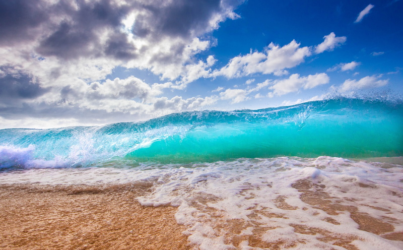 power in nature, Waves, Seasons, Water, shorebreak, sea, horizon, Shore, outdoors, Turquoise, Beach, aquatic sport, 5K, Blue, Hawaii, northshore, Oahu