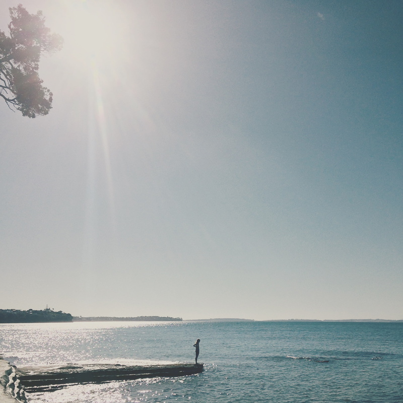 light, mairangi bay, standing, men, newzealand, bright, leisure activity, northshore, akl, sunbeam, young, nature, outdoors, land, seashore, real people