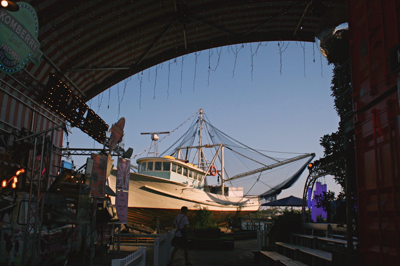 eat street northshore, city, sunlight, australia, built structure, sky, connection, ship, architecture, arts culture and entertainment, day, clear sky