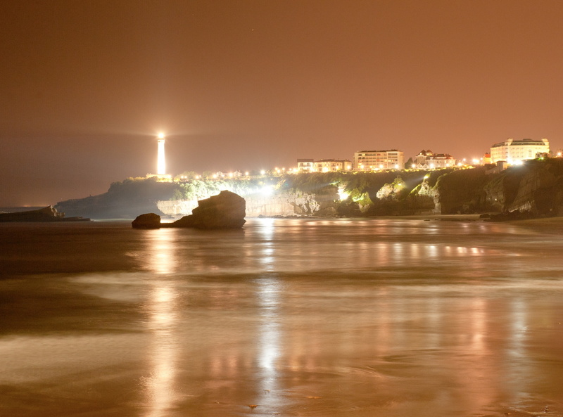 building exterior, Reflection, no people, built structure, Evening, long exposure, Nature, 2K, Biarritz, land, architecture, white, cityscape, building