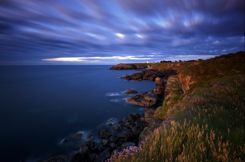 The Bay of Biscay, coast, the island of Belle-île, France, 2K, Belle Isle, rocks, Bay of Biscay
