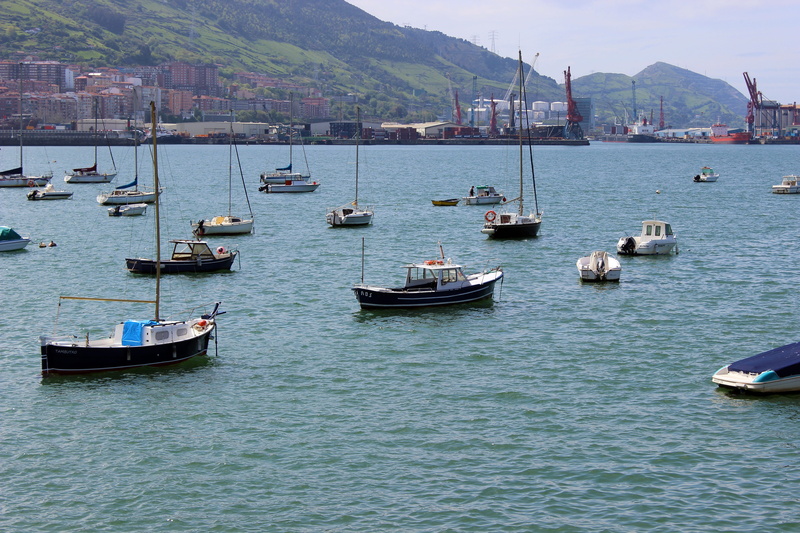 travel destinations, mountain, travel, sailing, yacht, rippled, transportation, day, ocean, biscay, spanish, tourist, europe, harbor, built structure, architecture