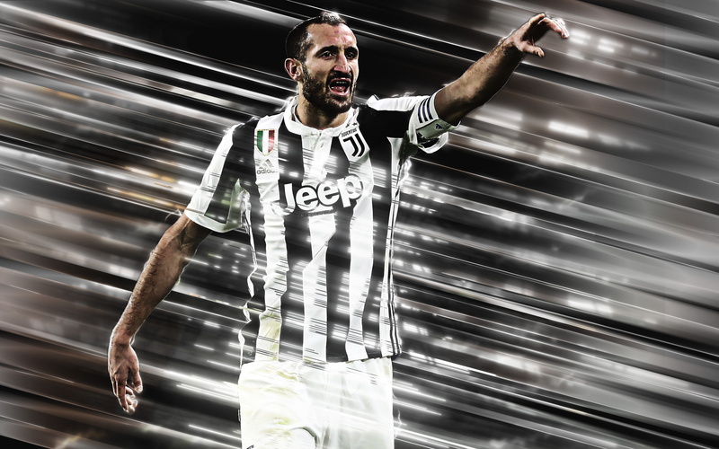 Juventus F.C., 4K, Soccer, Italian, Giorgio Chiellini