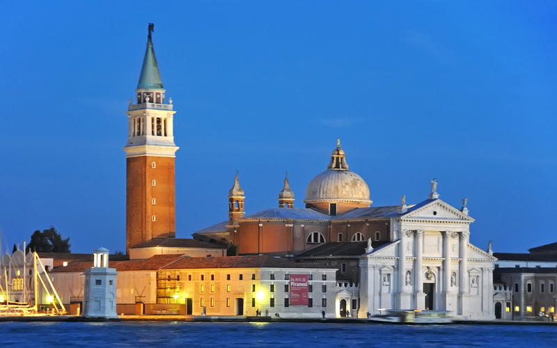 tower, italy, palladio, place of worship, built, travel destinations, spire, blue, benedictine, city, building exterior, dome, outdoors, building, church