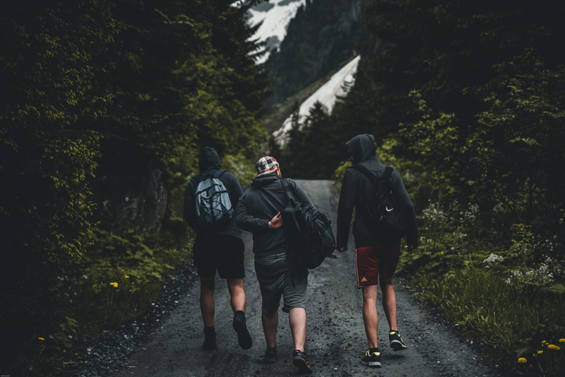 mountain, forest, backpacker, leisure, growth, land, lifestyles, men, 5K, daylight, walking, adult, leisure activity, street, togetherness, hiking, adventure