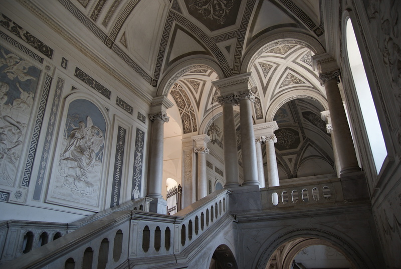 indoors, electric lamp, built structure, day, religion, history, low angle view, place of worship, no people, arched, ceiling, spirituality, university