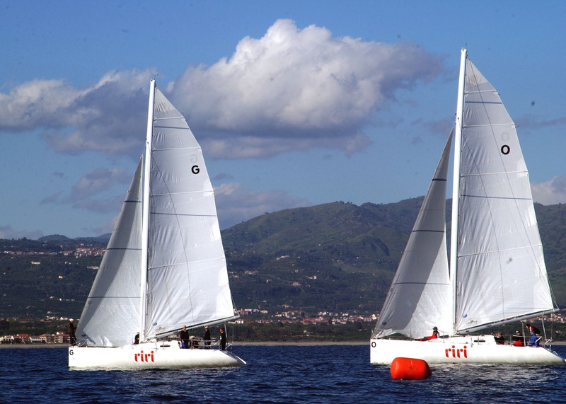 sky, nature, mountains, outdoors, boating, luxury, clouds, sail, bay, sicily, architecture, day, two, mode of transportation, transportation, incidental people