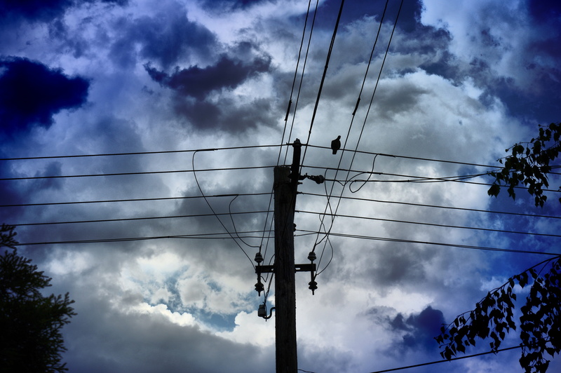 overcast, 5K, cloudscape, no people, electricity pylon, power line, lights, power in nature, connection, colors, technology, electricity, cable, complexity