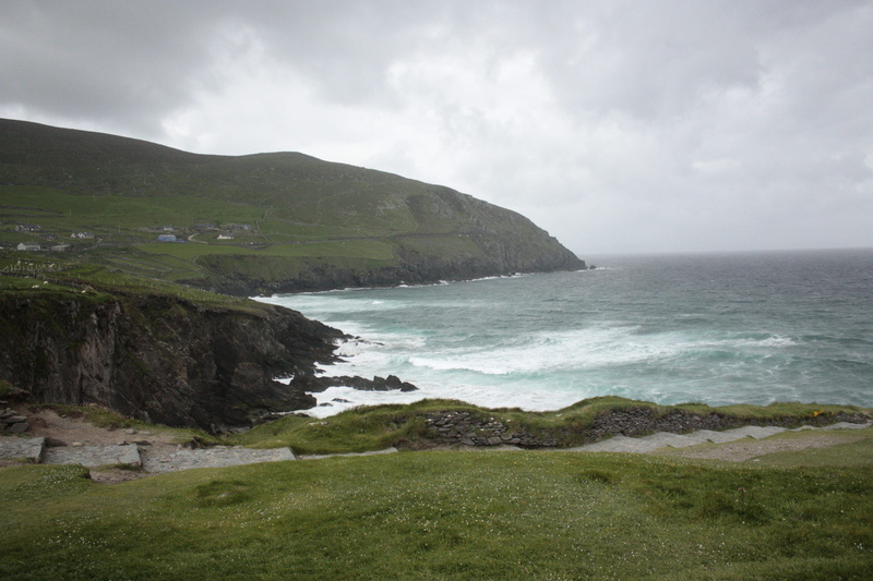 ocean, county, county clare, sky, sea, clare, no people, scenics - nature, grass, cliff, overcast, rocky coastline, outdoors, claire, day, 4K, coast, nature