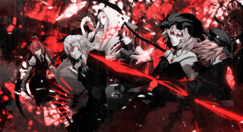 flandre, patchouli, izayoi, sc, art, 720P, scarlet, video, sakuya, remilia, games, knowledge, Touhou, meiling, hong, hd, Video Games, koakuma