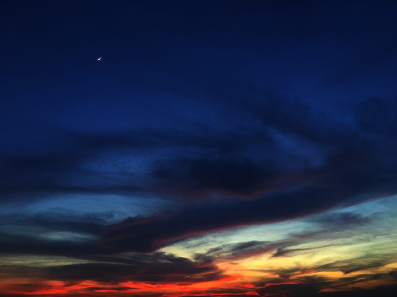 night, scenics, environment, backgrounds, moon, tired bird returning home, beauty in nature, 4K, Sunset, nishishita, outdoors, cloud - sky, ominous, scenics - nature