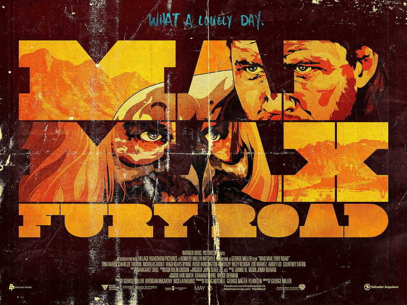 human representation, wall - building feature, mad max fury road, poster, western script, close-up, no people, 2K, outdoors, art and craft, text, paintings