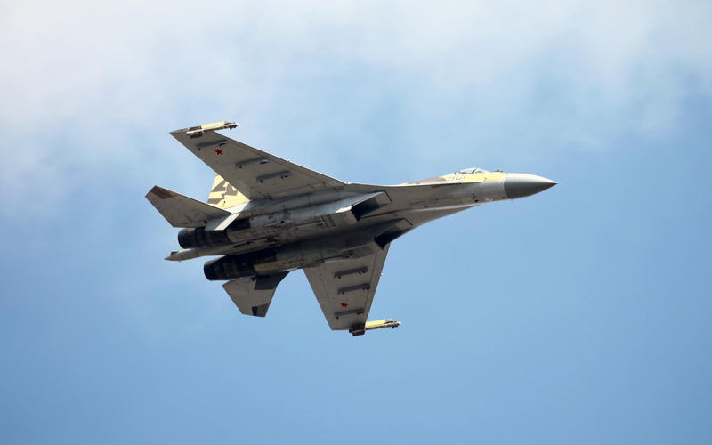 1080P, gray, beige, aircraft, su-35, 1920x1200, su, sukhoi